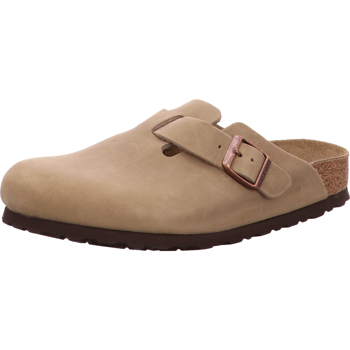 Birkenstock Pantolette Boston LEOI Tabacco Brown