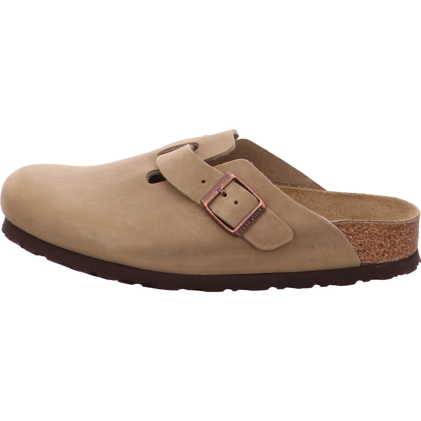 Birkenstock Pantolette Boston LEOI Tabacco Brown