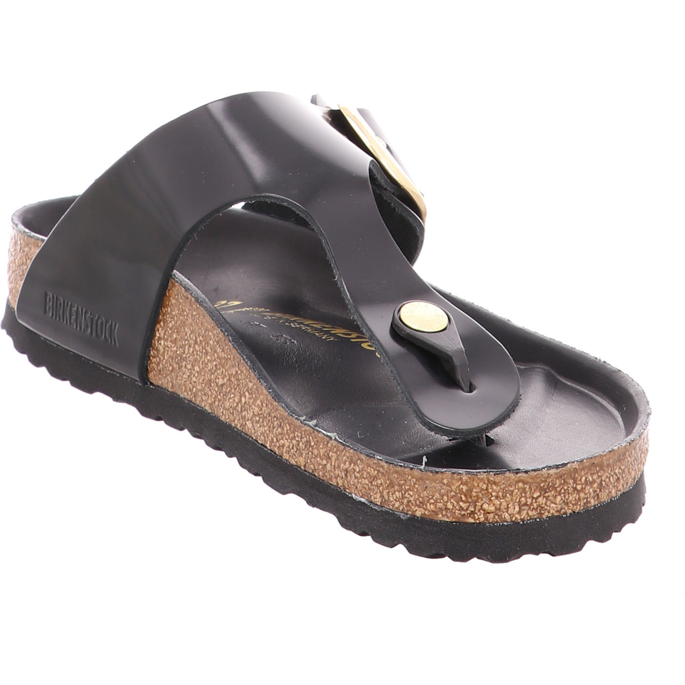 Birkenstock Pantolette Gizeh BB LENA High Shine Black