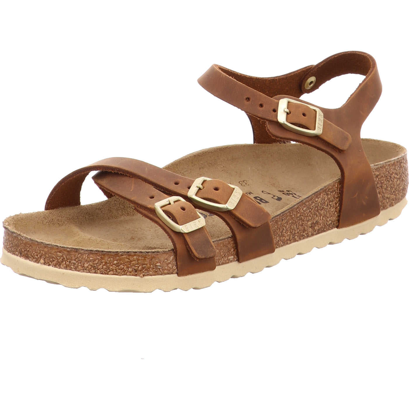 Birkenstock Sandale Kumba LEOI Cognac