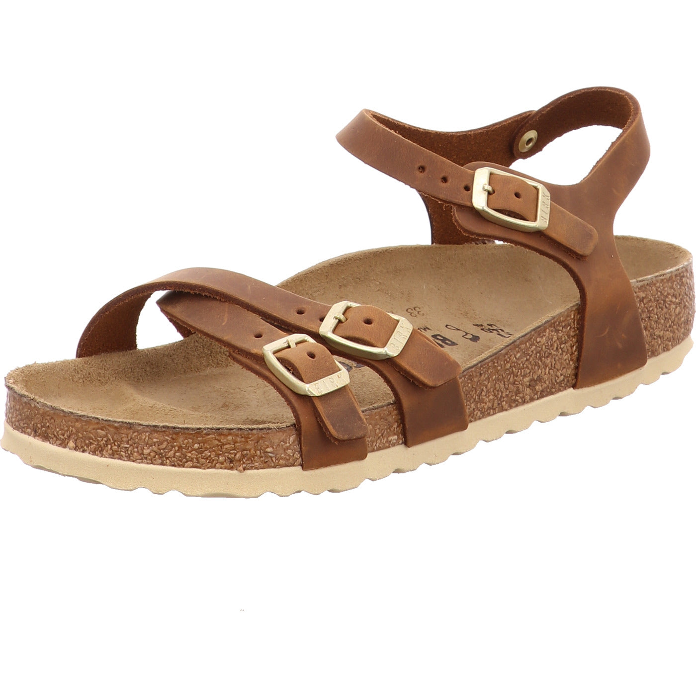 Birkenstock Sandale Kumba LEOI Cognac