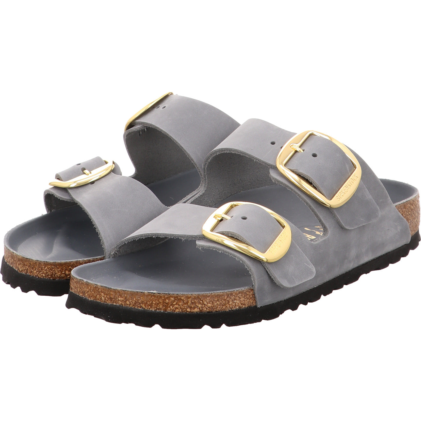 Birkenstock Pantolette Arizona Big Buckle LEOI Basal grau