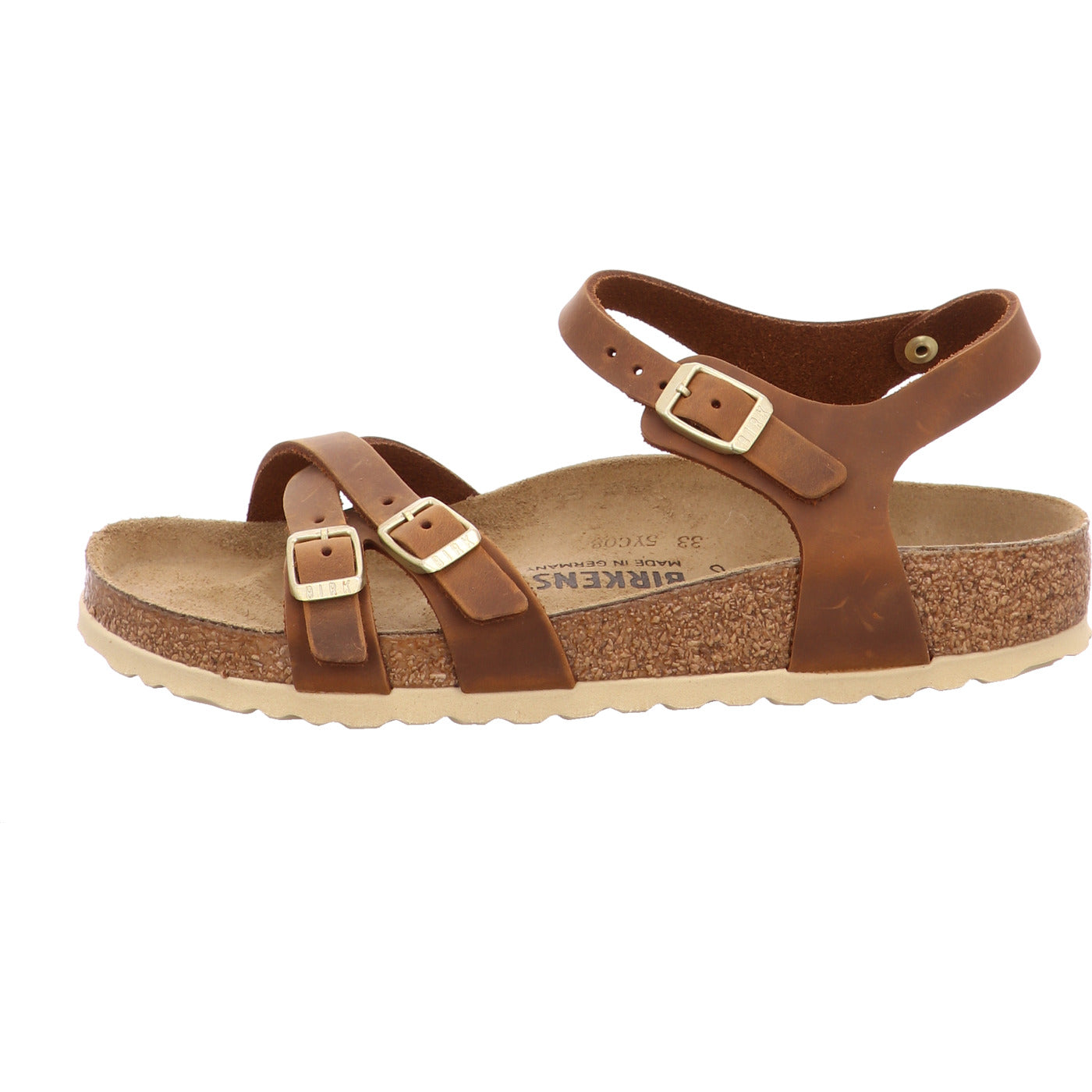 Birkenstock Sandale Kumba LEOI Cognac