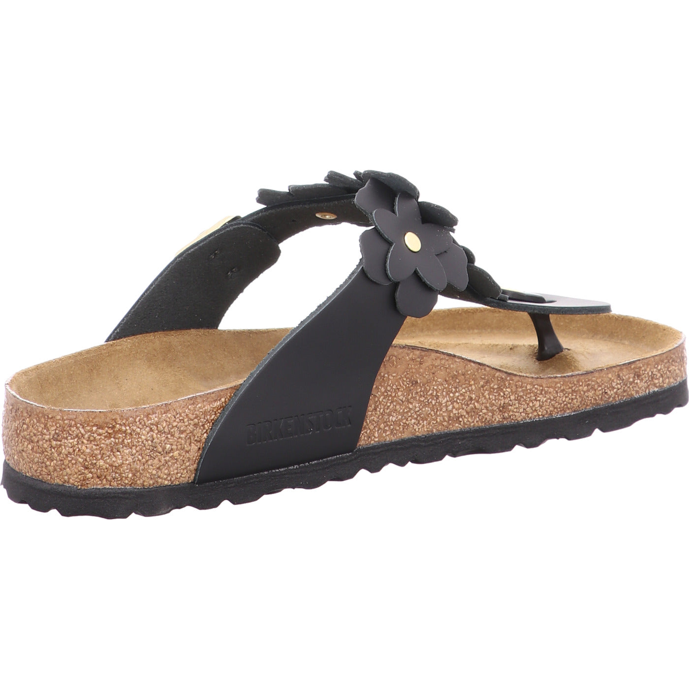 Birkenstock Pantolette Gizeh Flowers LE Black