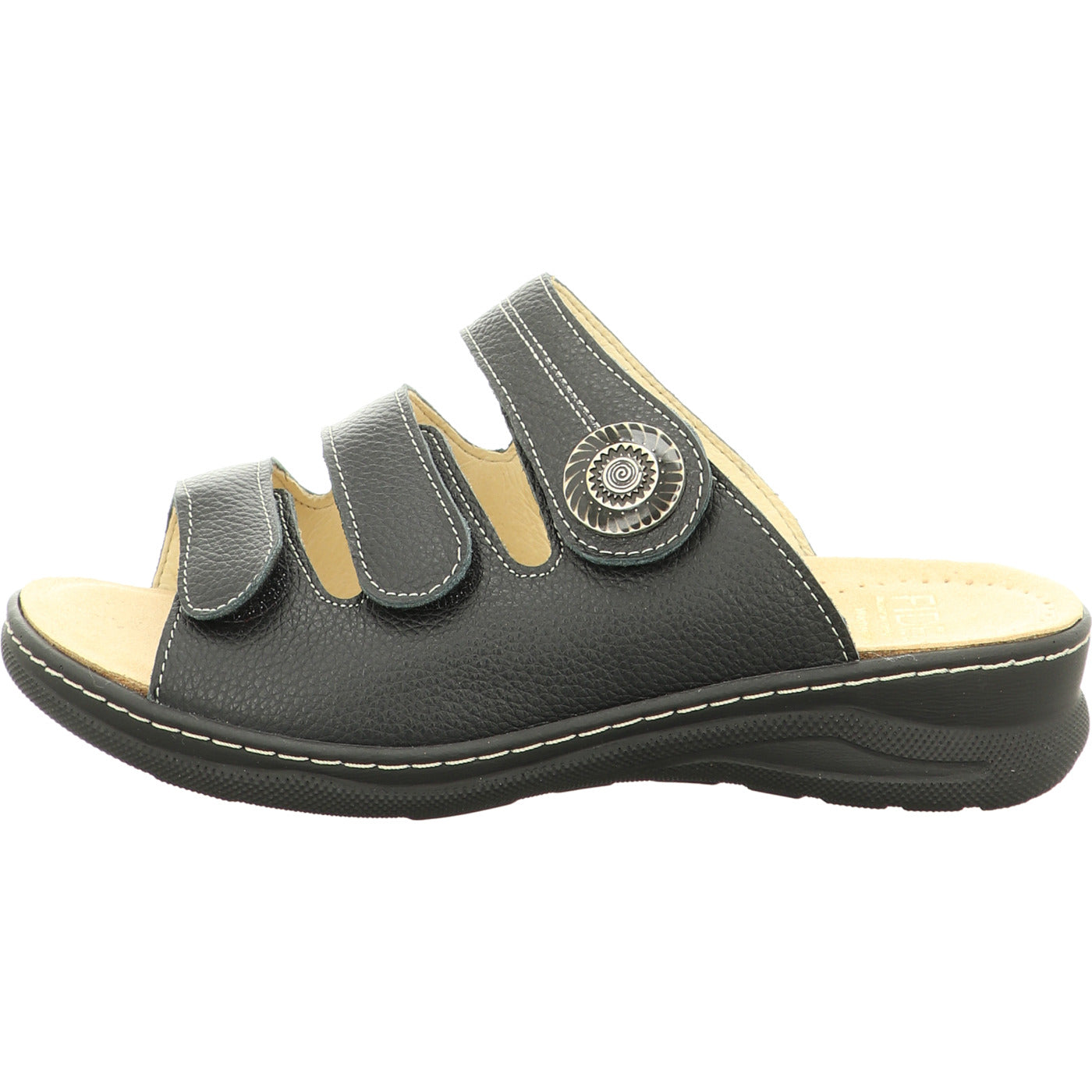 Fidelio Pantolette Ortho+ schwarz